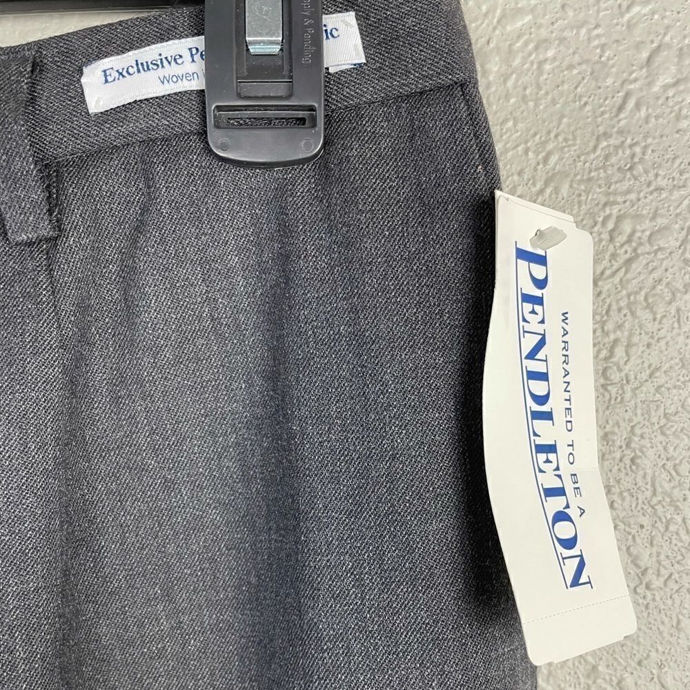 NWT Pendleton Gray Wool Stretch Slacks Size 8 NWT - image 2